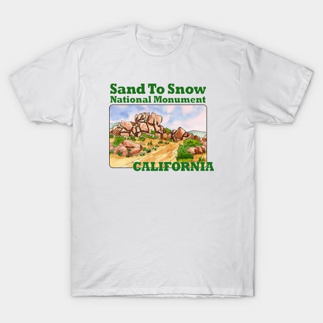 Sand To Snow National Monument, California T-Shirt by MMcBuck